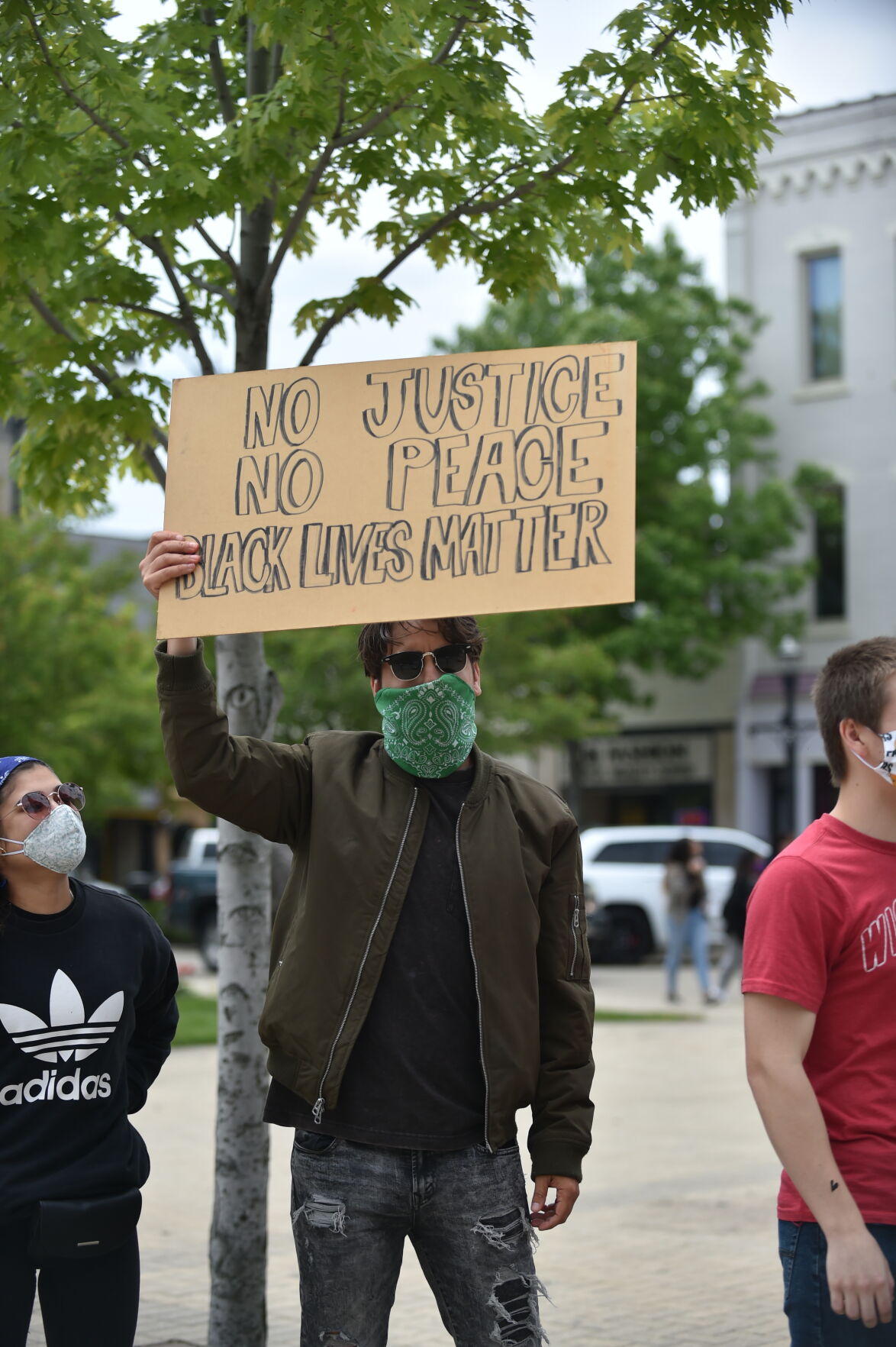 Monday's protest